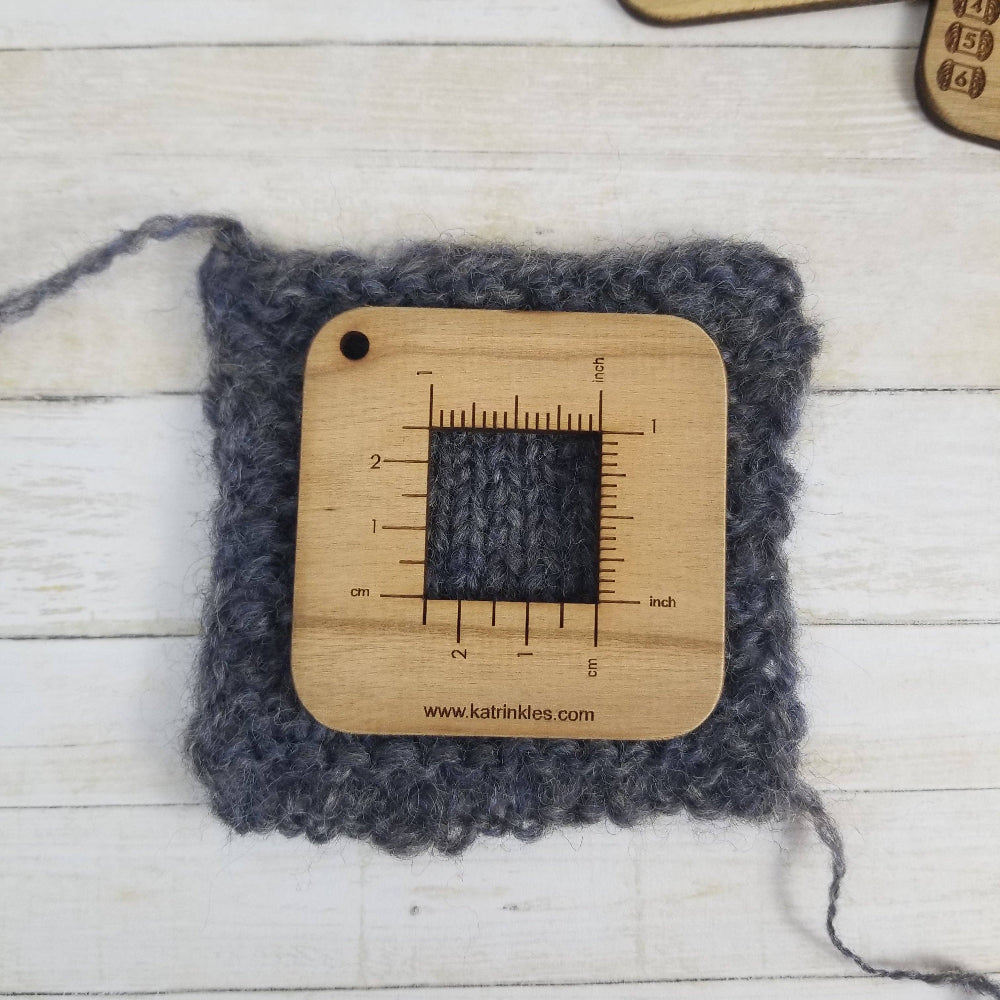 1" Gauge Swatch Ruler Mini Tool