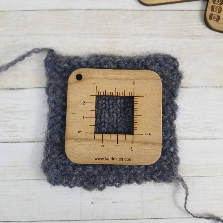 1" Gauge Swatch Ruler Mini Tool