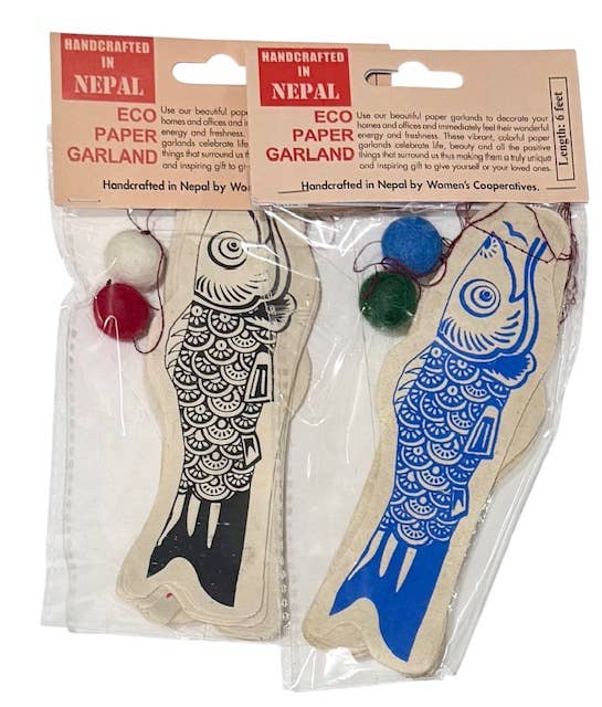 GG151 Paper garland, koinobori fish garland