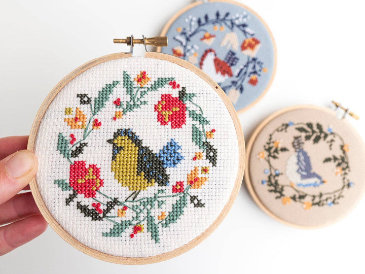 Summer Bird Cross Stitch Kit