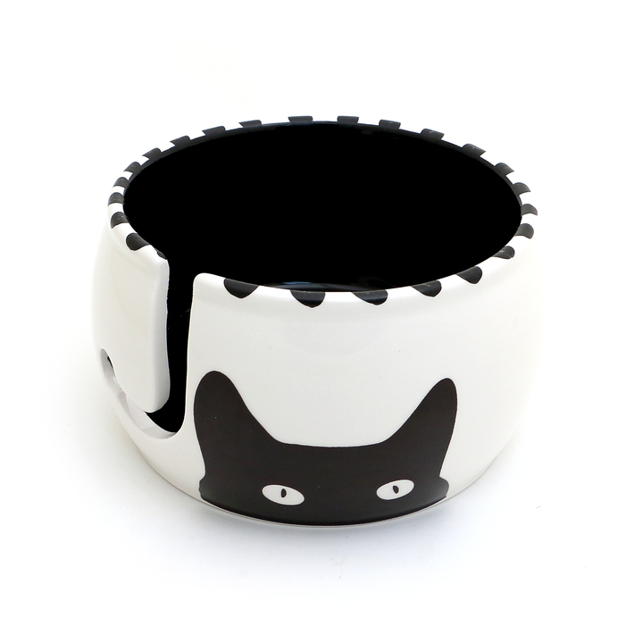 Kitty Ears Cat Ceramic Yarn Bowl