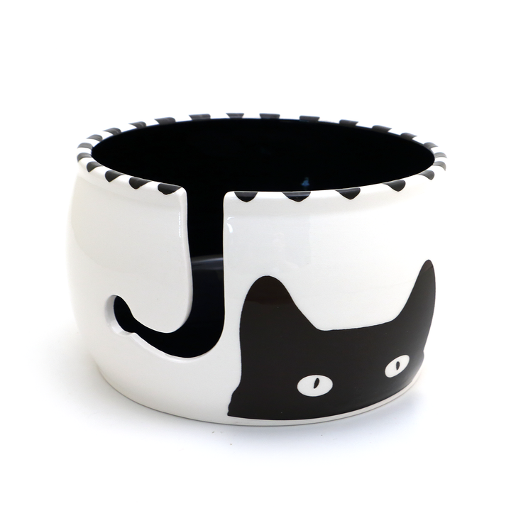 Kitty Ears Cat Ceramic Yarn Bowl