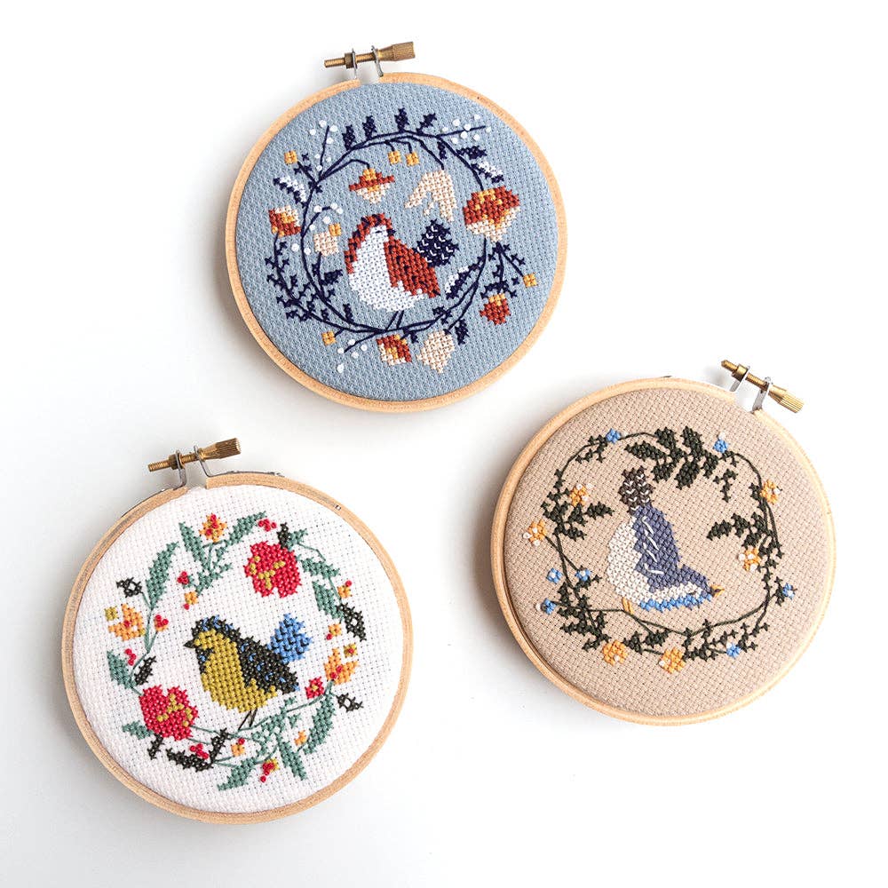 Summer Bird Cross Stitch Kit