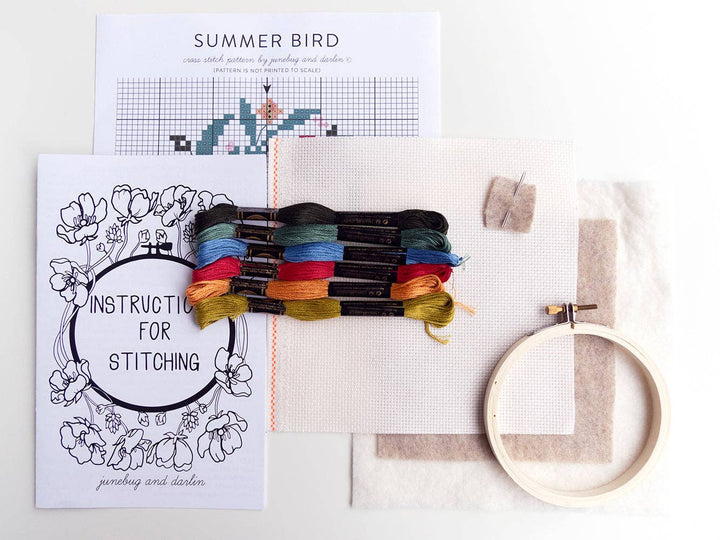 Summer Bird Cross Stitch Kit