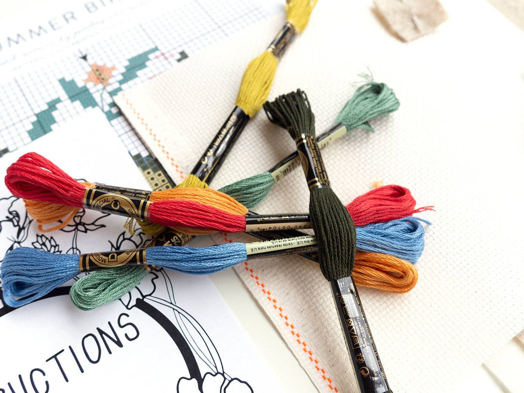 Summer Bird Cross Stitch Kit