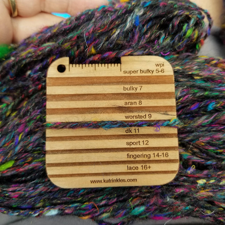 Wraps Per Inch Yarn Weight Gauge Mini Tool