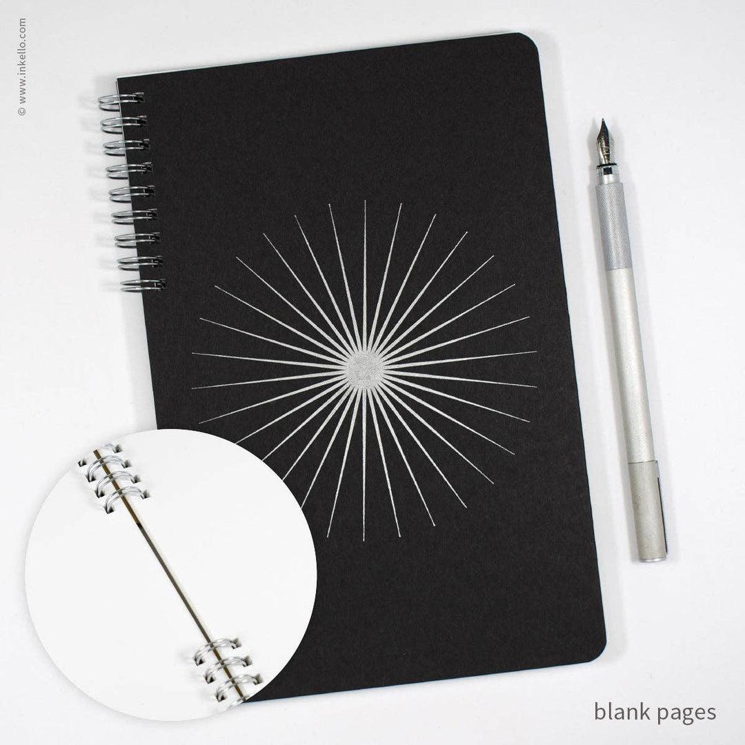 Big Burst Spiral Notebook