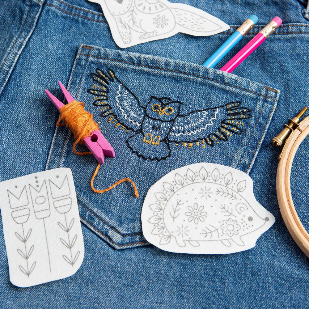 Woodland Folk Stick & Stitch Embroidery Pack
