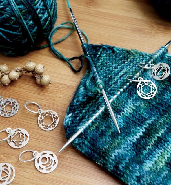 Mindful Sterling Stitch Markers